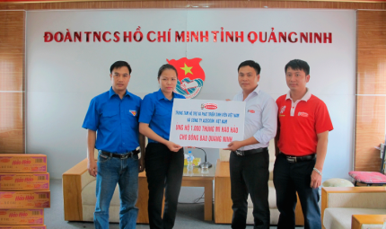 ACECOOK VIETNAM – TO SUPPORT 1,000 CASES OF HAO HAO INSTANT NOODLES FOR QUANG NINH PROVINCE