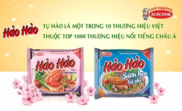 Hảo Hảo – NIỀM TỰ HÀO CỦA ACECOOK VIỆT NAM THUỘC TOP 1000 THƯƠNG HIỆU HÀNG ĐẦU CHÂU Á