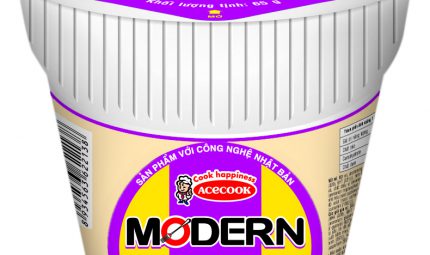 Thông báo thay đổi màu sắc mới của mì ly Modern Bò Hầm Rau Thơm