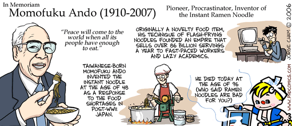 Momofuku Ando - "Cha đẻ" của món mì ăn liền.