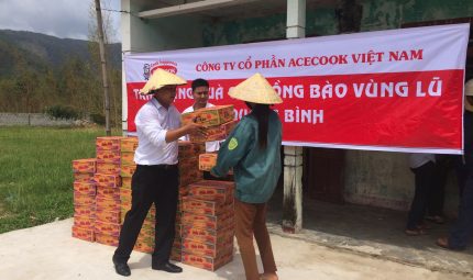 ACECOOK VIETNAM TO DONATE 1,000 BOXES OF HAO HAO NOODLES TO THE PEOPLE AFFECTED BY THE STORM NO. 10 IN HA TINH & QUANG BINH PROVINCES