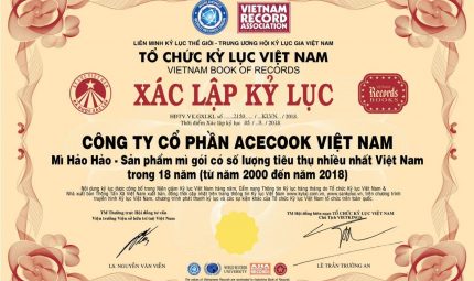 HAO HAO SET A RECORD “PACKING NOODLES WITH HIGHEST CONSUMPTION IN VIETNAM IN 18 YEARS”