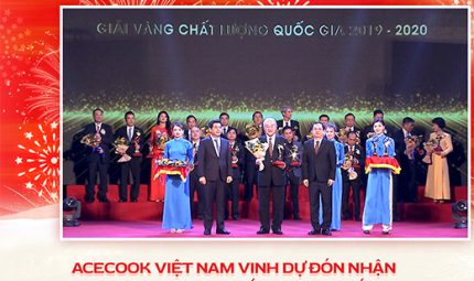 ACECOOK VIỆT NAM VINH DỰ ĐÓN NHẬN  GIẢI VÀNG – GIẢI THƯỞNG CHẤT LƯỢNG QUỐC GIA 2020