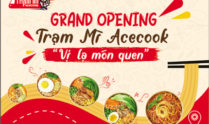 Công ty Acecook Việt Nam chính thức ra mắt cửa hàng Trạm Mì Acecook đầu tiên  tại Thành phố Hồ Chí Minh