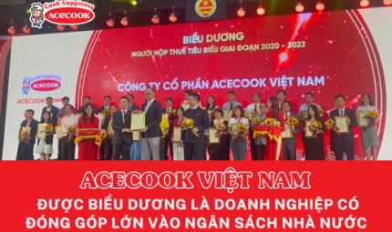 Acecook Việt Nam được biểu dương là doanh nghiệp có đóng góp lớn vào ngân sách nhà nước