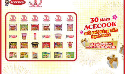 THỂ LỆ CHƯƠNG TRÌNH KHUYẾN MẠI “30 NĂM ACECOOK– MỞ QUÀ RỘN RÀNG, HẠNH PHÚC NGẬP TRÀN”