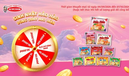 THÔNG BÁO KẾT QUẢ THỰC HIỆN CHƯƠNG TRÌNH KHUYẾN MẠI SINH NHẬT HẢO HẢO – VÒNG QUAY MAY MẮN