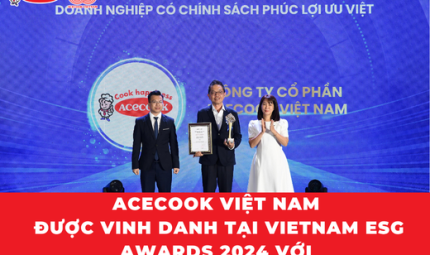 ACECOOK VIỆT NAM ĐƯỢC VINH DANH TẠI VIETNAM ESG AWARDS 2024