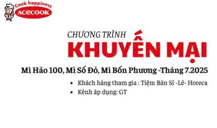 Chương trình khuyến mãi SẢN PHẨM MÌ BỐN PHƯƠNG, MÌ HẢO 100, MÌ SỐ ĐỎ