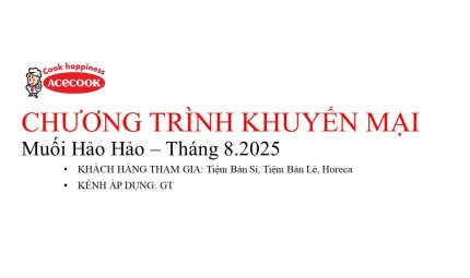 Chương trình Khuyến mại Muối Hảo Hảo Tháng 08.2025