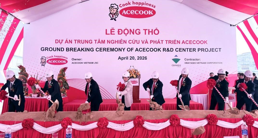 ACECOOK VIỆT NAM KHỞI CÔNG DỰ ÁN  TRUNG TÂM NGHIÊN CỨU VÀ PHÁT TRIỂN MỚI