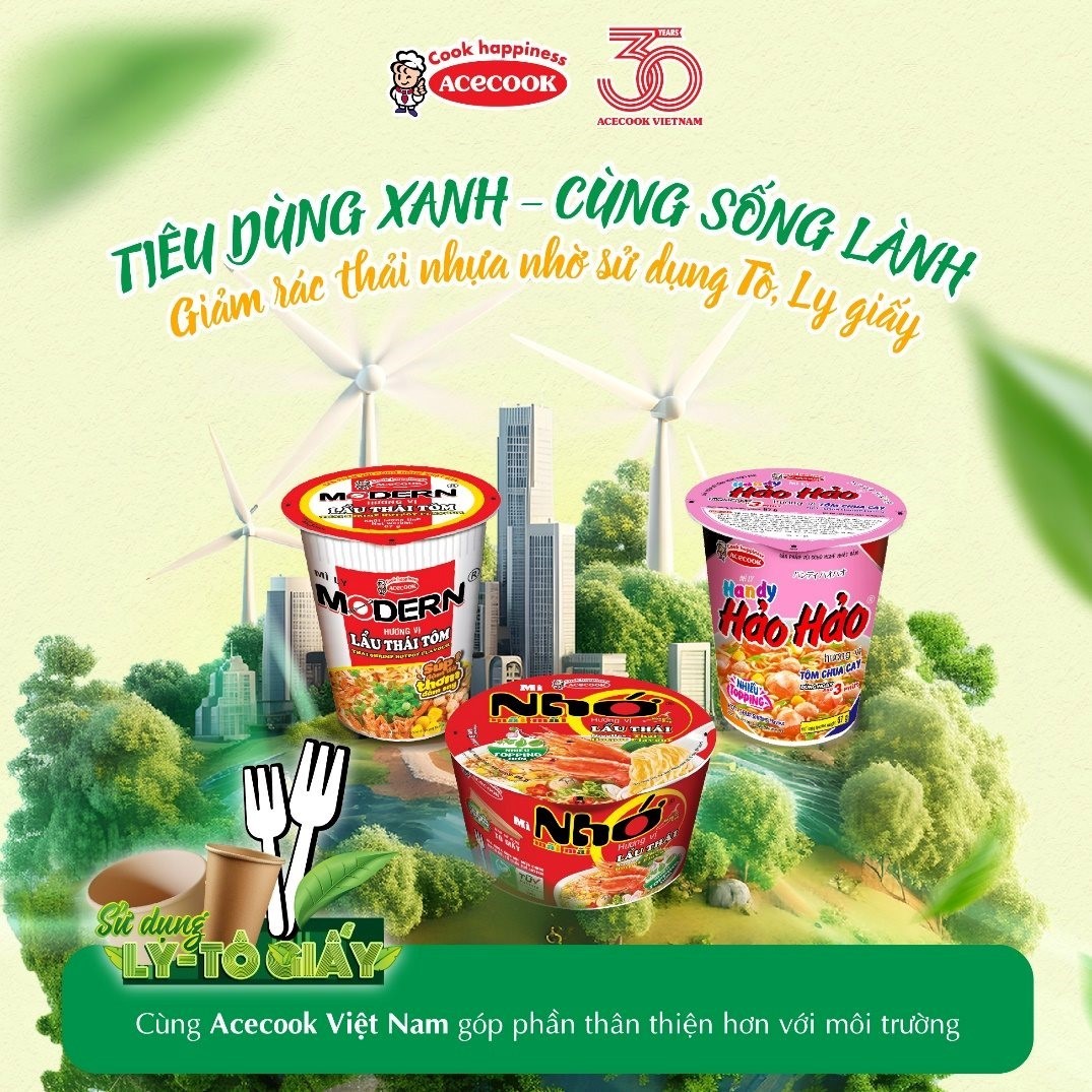 Acecook Việt Nam nỗ lực giảm nhựa – giảm sức ép lên môi trường